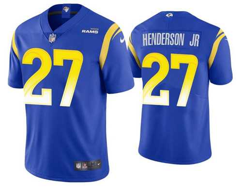 Nike Men & Women & Youth Los Angeles Rams #27 Darrell Henderson Jr. Royal Vapor Untouchable Stitched Football Jersey,We sell and wholesale Nike Men & Women & Youth Los Angeles Rams #27 Darrell Henderson Jr. Royal Vapor Untouchable Stitched Football Jersey on line form chian!